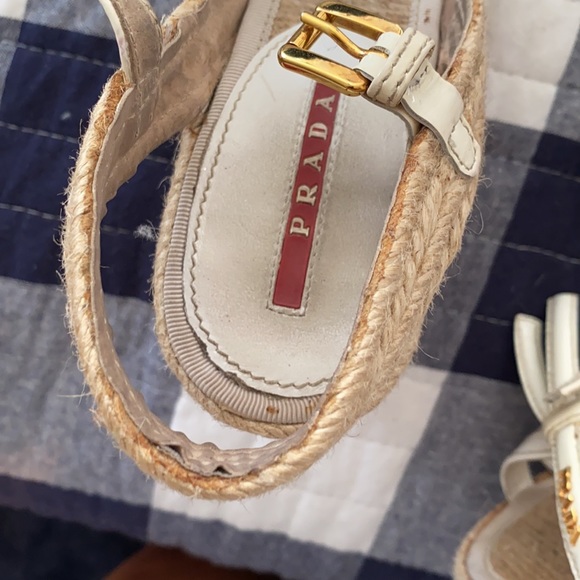 Prada white wedges size 39 - Picture 8 of 8